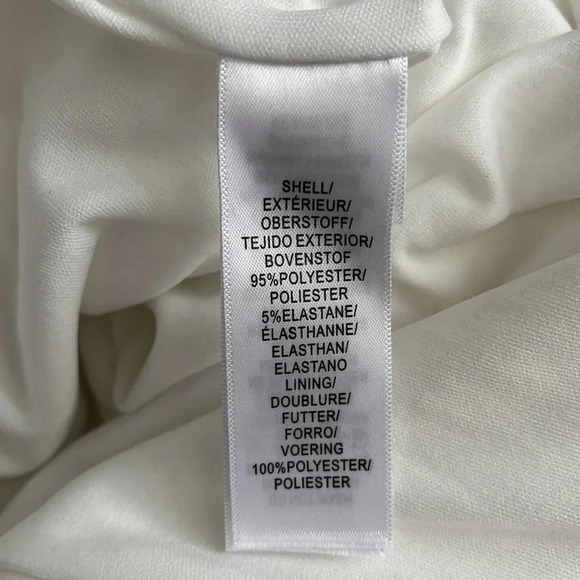 AIDAN NWOT White Ruffle Cutout Dress, Size 8 - Picture 10 of 13